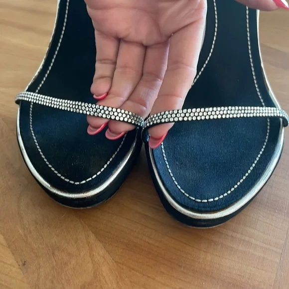 🖤 Rene Caovilla Crystal Platform High Heels in Black size 39.5 - Picture 11 of 13